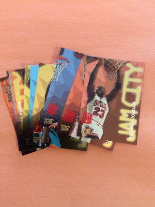 1995 - 96 Fleer Ultra - Jam City - Hot Packs Set - Rare Jordan Card