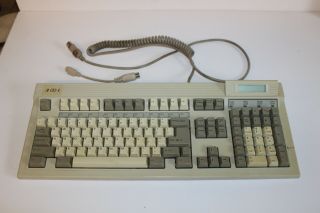 Vintage Focus Electronic Fk - 3001 Rare Keyboard,  Calculator Mechanical Alps White