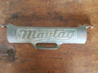 Vintage Maytag Wringer Washer Cast Iron Embossed Roller Release Cover