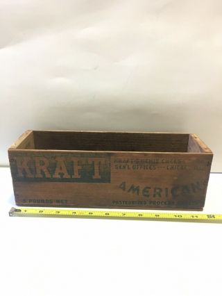 Vintage Kraft 5 Pound Cheese Box Primitive