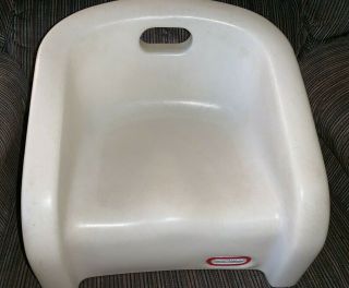 Vintage Little Tikes Toddler Kid Booster Seat Child Chair Ivory With Handle Rare