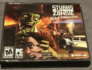 Rare Stubbs The Zombie Rebel Without A Pulse Pc Cd - Rom Game 3 - Discs Horror