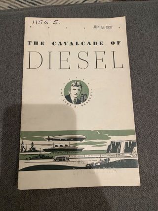 1937 Caterpillar Tractor Cavalcade Of Diesel Rare Diesel History Brochure Vgc
