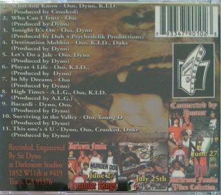 Oso - Who Can I Trust? - 2000 CD Album - Darkroom Familia - Nor Cal G - Funk - RARE 3