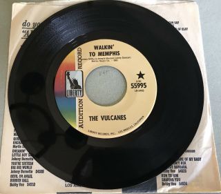 THE VULCANES - Let ' s Go Baby - RARE DJ Promo Northern Soul Mod 45 RPM Record 2