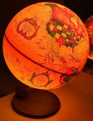 1980 Readers Digest World Antique Spot Globe,  Scan - Globe,  Denmark