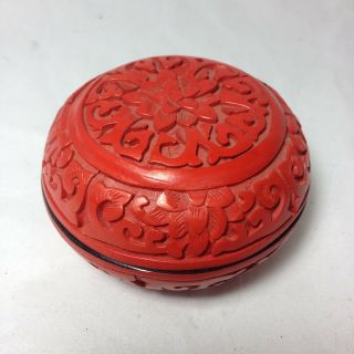 Antique / Vintage Chinese Cinnabar Lacquer Boxes