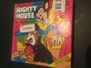 Vintage Rare 8mm Film Mighty Mouse And The Magician 