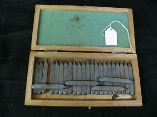 Vintage Mecco Safety Letter / Punch Set / Antique Tool / Machinist