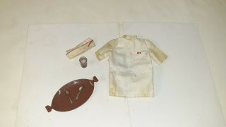 Vintage Barbie Ken Fountain Boy Outfit 1407 Shirt Hat Tray Spoons Soda 1960 