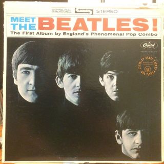 The Beatles Meet The Beatles Lp Apple St - 2047 Rare Orig Apple Press