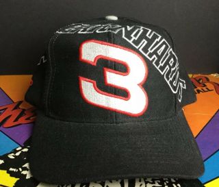 Vintage Authentic Dale Earnhardt Sr 3 The Intimidator Hat Cap - Rare