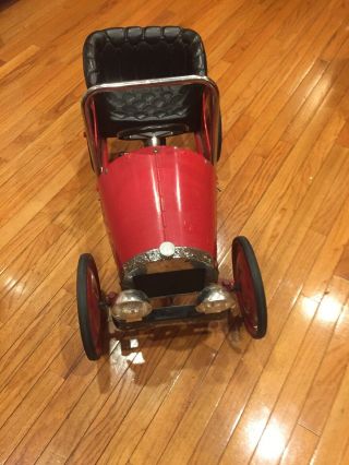 Buddy L Red Steel Pedal Car Vintage Retro Style Ride On In Very Rare