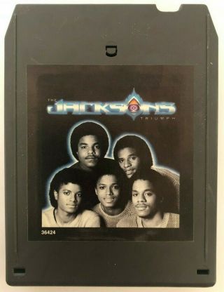 The Jacksons Triumph Rare Fea 36424 Epic Records Stereo 8 Track Cartridge Tape