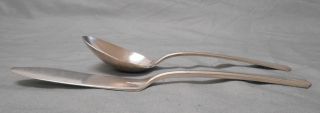 Oneida Community Plate DEAUVILLE Sugar Spoon and Master Butter Knife 3