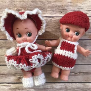 Vintage Kewpie Dolls Set Of 2