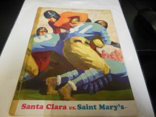 1928 Official Ncaa College Football Program St Mary 
