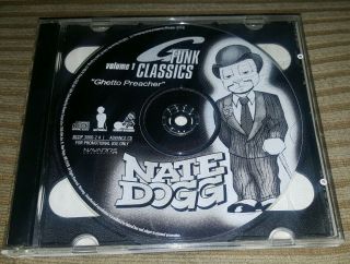 Ultra Rare Promo Advance Nate Dogg - G Funk Classics Vol 1 & 2 1998 2pac Daz Rap