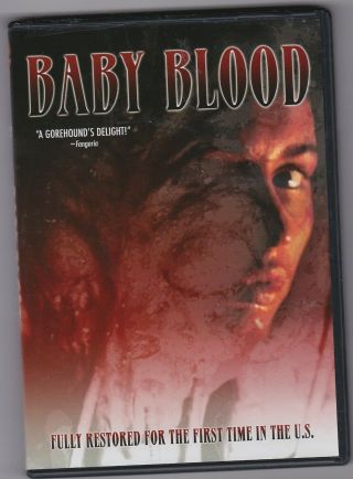 Baby Blood Dvd Cult Grindhouse Drive - In Horror Gore Anchor Bay Nudity Oop Rare