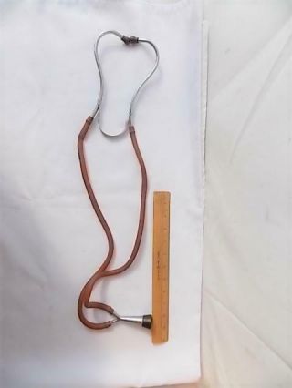 Vintage Medical Stethoscope Rubber Tube Cone Shape