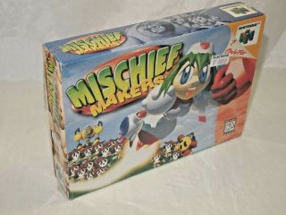 Mischief Makers Nintendo 64 Rare Box (only) In Shrink N64 Authentic
