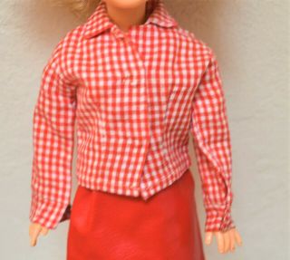 Tammy Sorority Sweetheart Doll Shirt Blouse Red Tag Vintage Ideal Pepper Rare Ec