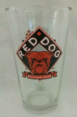 Rare 1995 Red Dog Beer Plank Road Brewery 12 Oz.  Glass Vintage Ur Your Own Dog