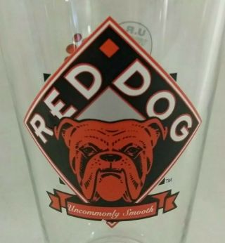 RARE 1995 Red Dog Beer Plank Road Brewery 12 oz.  Glass Vintage UR Your Own Dog 3