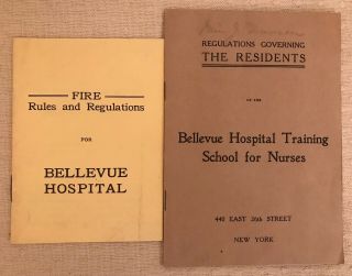 Vintage 1910 Antique Bellevue Hospital Training School For Nurses Ny Nursing