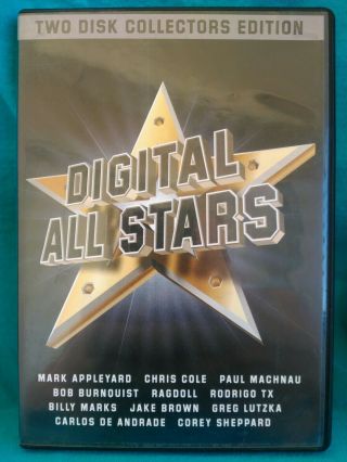 Digital All Stars Skateboard Dvd 2003 Chris Cole Machnau Ragdoll Lutzka Rare Oop