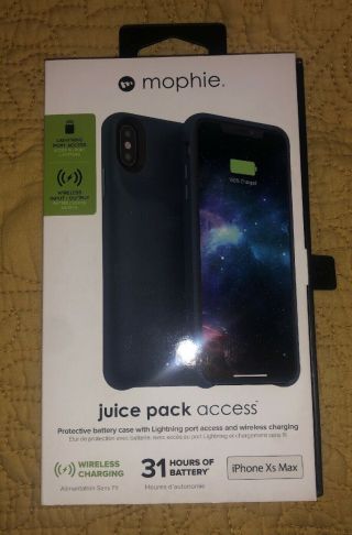 Mophie Juice Pack Access Iphone Xs Max - Blue (rare)