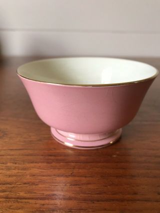 Stunning Vintage Rare Royal Winton Grimwades Porcelain Petunia Pink Sugar Bowl