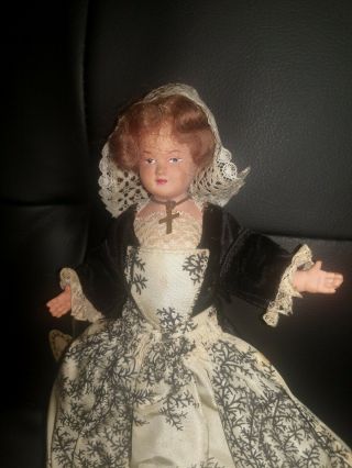 Vintage French Doll Le Minor.  7 - 1/2 " Tall.  Baud,  Bretagne