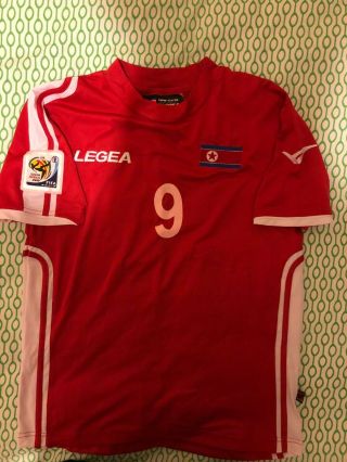 Rare North Korea Player Issue Home Shirt - Legea - Size M - World Cup 2010