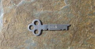 Antique Flat Steel Key Corbin Cabinet Lock Co Ab4 Corbin Key A B 4