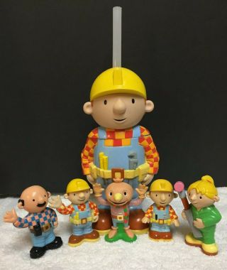 Chapman Bob The Builder Wendy Scarecrow Pickles 3” Figures & Rare Full Body Cup