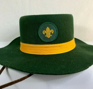Cub Scout Hat Queensland 1970s Vintage (1970s Badge) Rare Australian Made