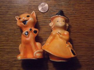 Rare Peel - Away Witch & Cat Halloween Chocolate Decorations