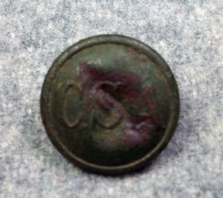 Antique Civil War Confederate Csa Coat Button Rare