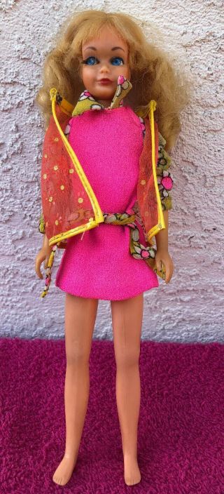Vintage 1963 Barbie Blonde Skipper Blue Eyed Doll Curly Hair See Details