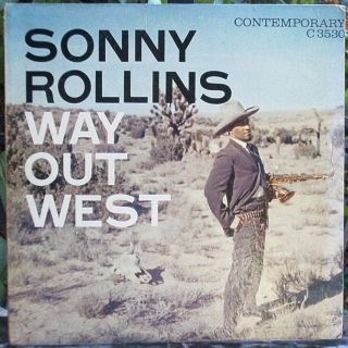 Ultra Rare Sony Rollins Way Out West - Red Writing Deep Groove Contemporary