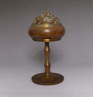Old Rare Chinese Copper Gilding Incense Burner With Xuande Makr (e212)