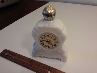 Vintage Avon Clock Bottle Charisma Cologne grandfather white antique old perfume 2