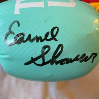 Ernie Shavers Autographs Boxing Glove Rare Signed Triumph United 12 Ounce Teal