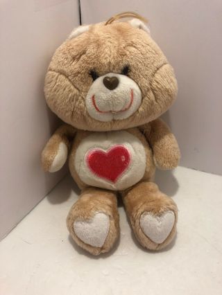 Vintage Care Bears Tender Heart Bear Kenner 1983 Red Tenderheart Teddy 13 "