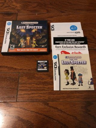 Professor Layton And The Last Specter - Nintendo Ds,  Dsi,  2ds,  3ds,  Rare