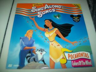 Sing Along Songs - Pocahontas: Colors Of The Wind Laserdisc Ld Walt Disney Rare