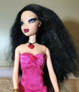 Barbie My Scene Nolee Doll Raven Hair Rooted Real Eye Lashes Rare 2