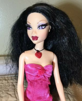 Barbie My Scene Nolee Doll Raven Hair Rooted Real Eye Lashes Rare 3