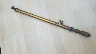 Antique Vintage Brass Water Pump Sprayer With Wood Handle
